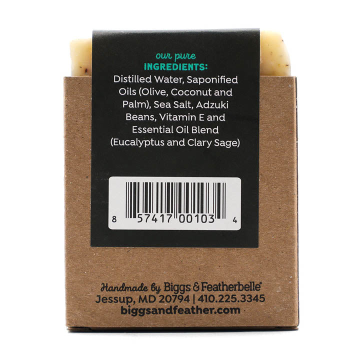 Back of BEACH BAR® soap by Biggs &amp; Featherbelle® 
