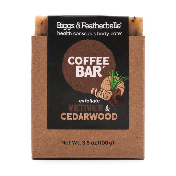 Front of Coffee Bar® soap by Biggs &amp; Featherbelle®