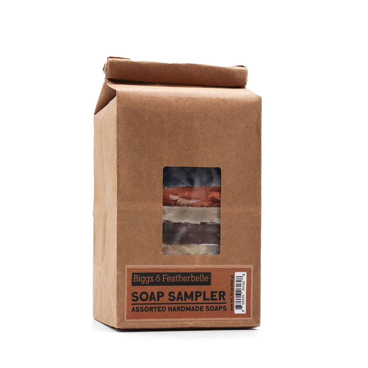 Front of the Soap Sampler by Biggs &amp; Featherbelle®