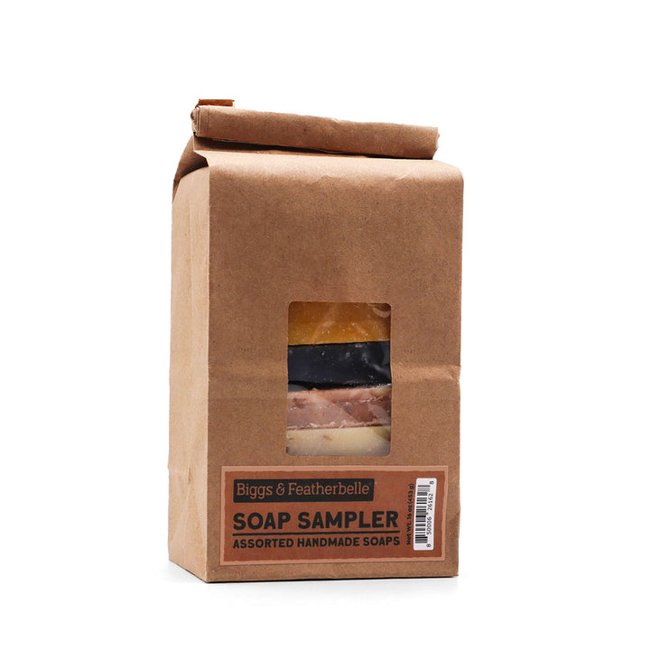 Front of the Soap Sampler by Biggs &amp; Featherbelle®
