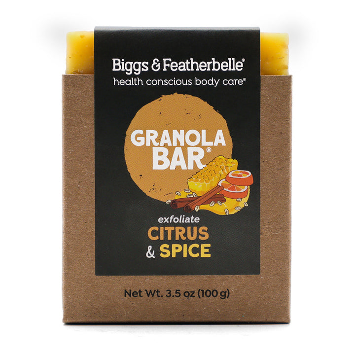 Front of GRANOLA BAR® soap by Biggs &amp; Featherbelle® 