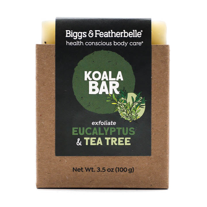Front of  KOALA BAR® soap by Biggs &amp; Featherbelle® 