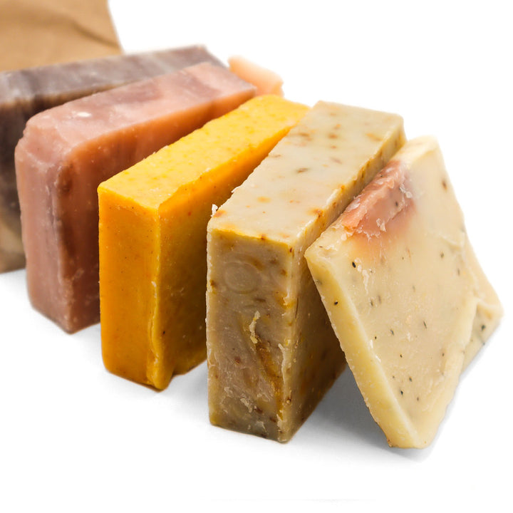 Example seconds bars from a Soap Sampler by by Biggs &amp; Featherbelle®