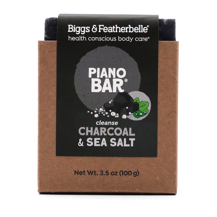 Front of PIANO BAR® soap by Biggs &amp; Featherbelle® 